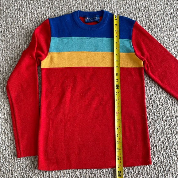 Obermeyer vintage ski sweater youth large snowboard vintage Vtg colorblock - Picture 6 of 8